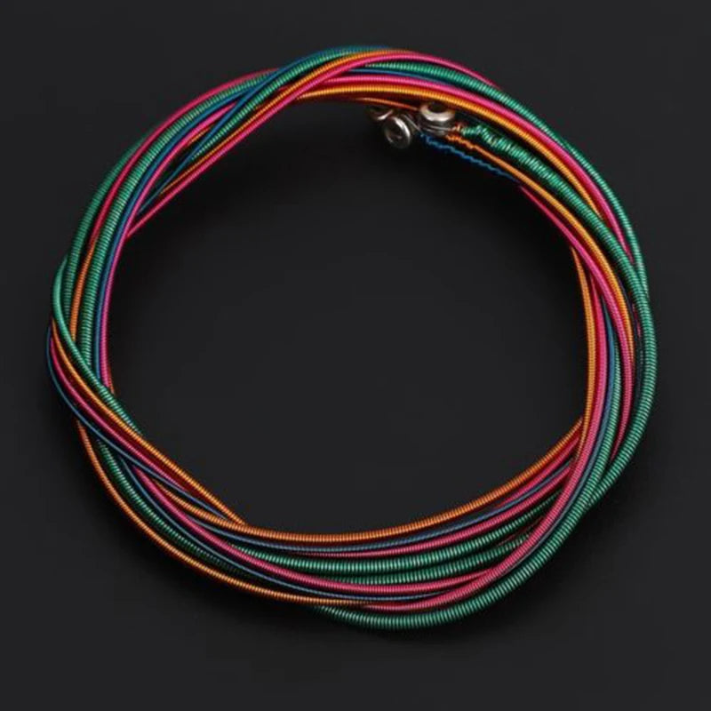 New 4 Colorful String Electric Bass Strings Set Guitar Strings Set Light Gauge .046 To .100 DIY Stainless Steel Strings Set