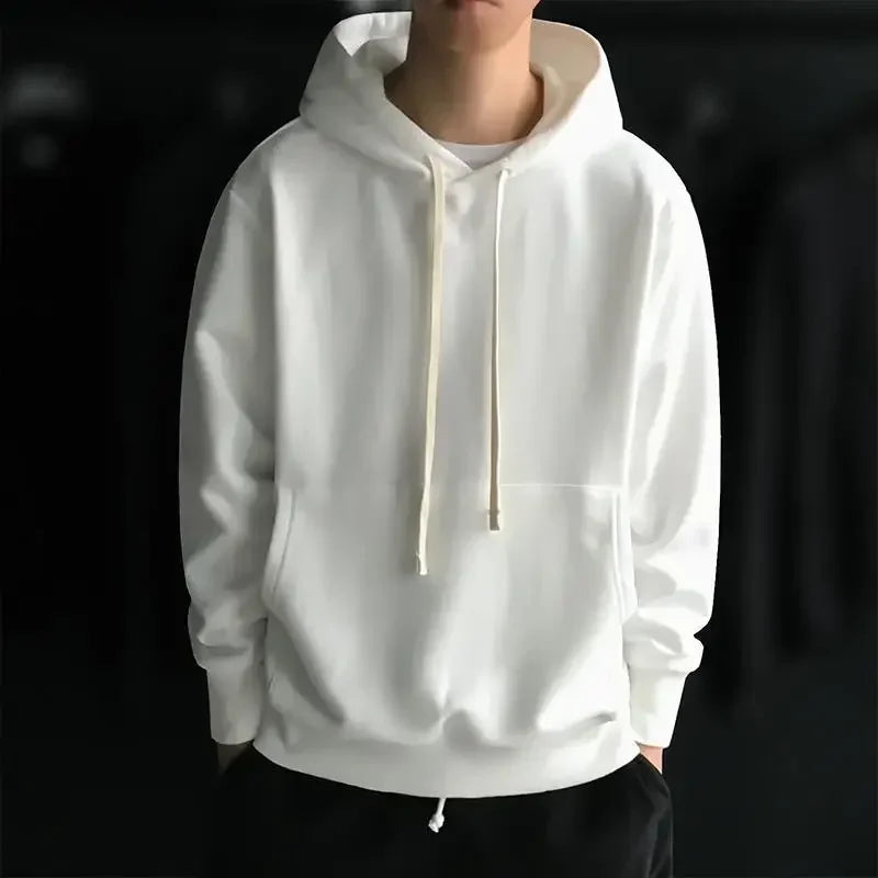 Male Clothes Hooded Solid Sweatshirt For Men No Logo Hoodies Yellow Designer Sweat Shirt Simple Elegant Hot Low Price New In S