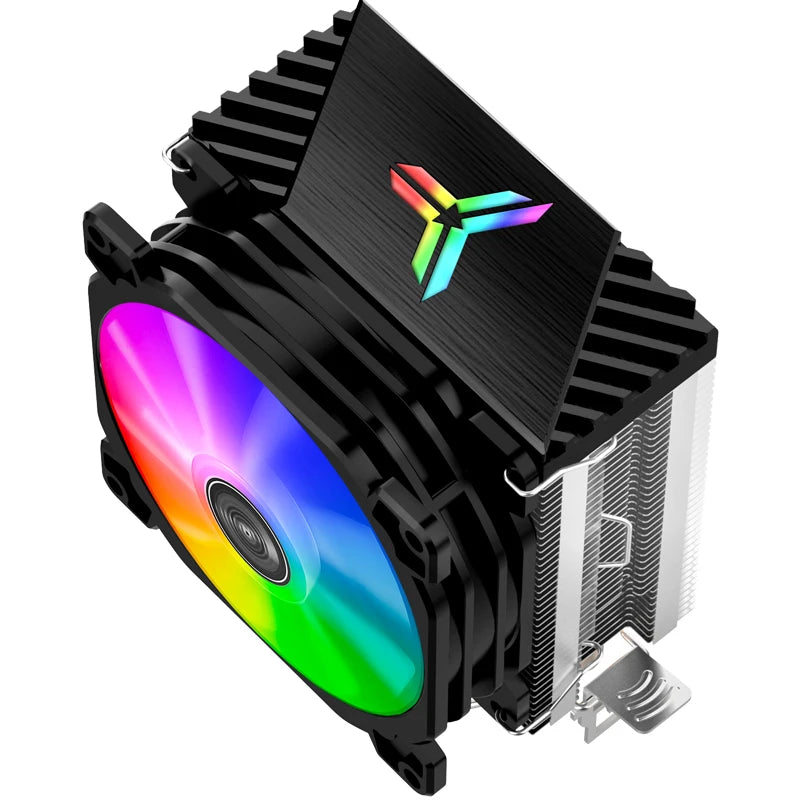 Jonsbo CR1200 CPU Cooler 2 Heat Pipe Tower RGB Colorful Light Effect 9cm Fan PC Radiator For Inter LGA115X 1200 1700 AMD AM4