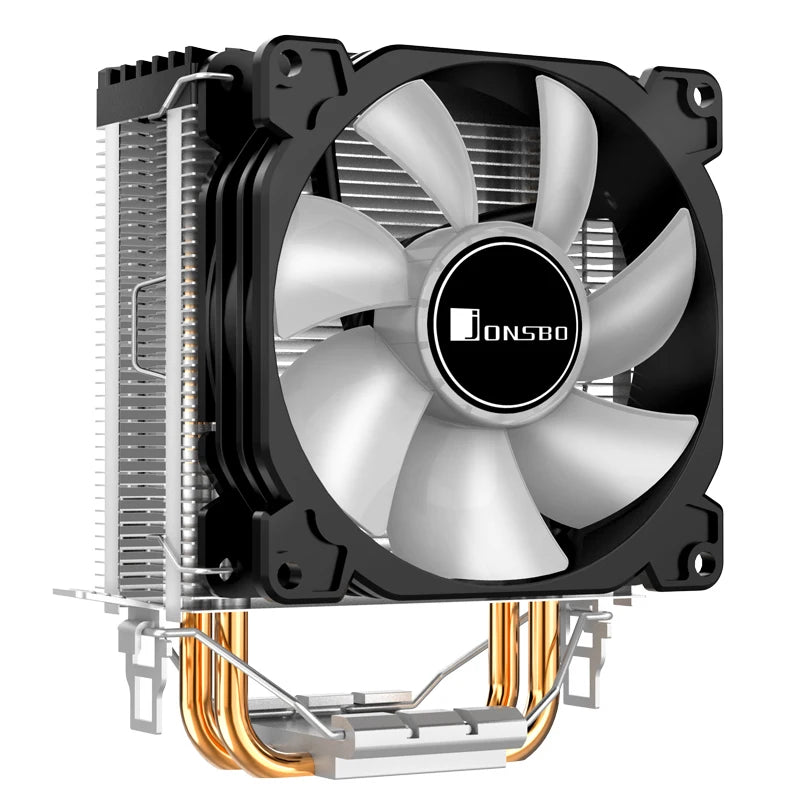 Jonsbo CR1200 CPU Cooler 2 Heat Pipe Tower RGB Colorful Light Effect 9cm Fan PC Radiator For Inter LGA115X 1200 1700 AMD AM4